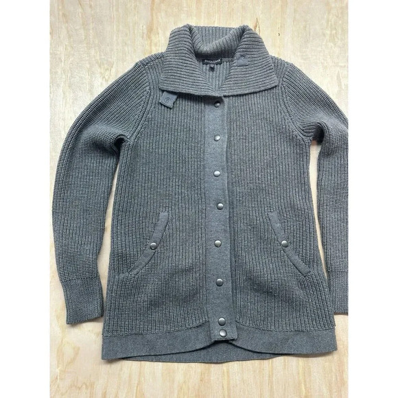 Eileen Fisher Women’s Petite M Green 100% Merino Wool Cardigan - Picture 1 of 6